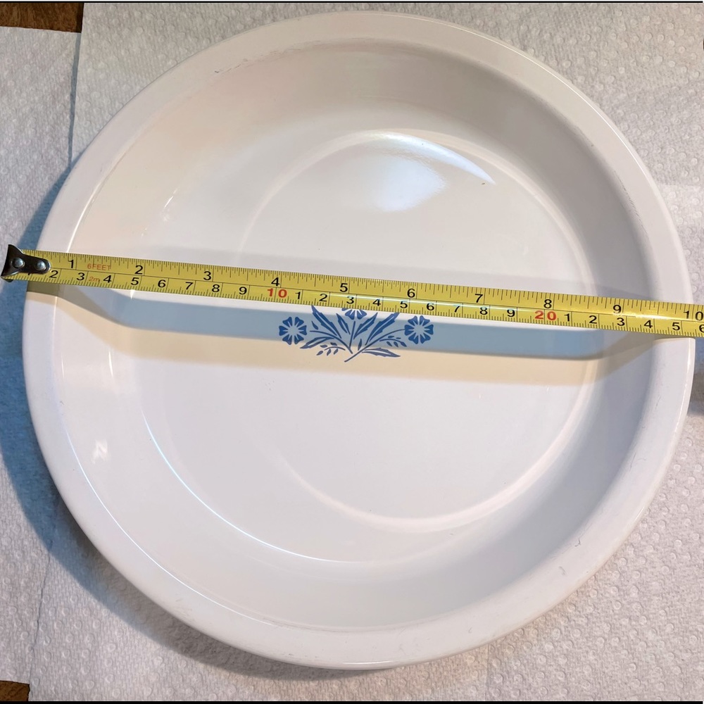 Vintage Corning Ware Blue Cornflower 9” Pie Plate.
